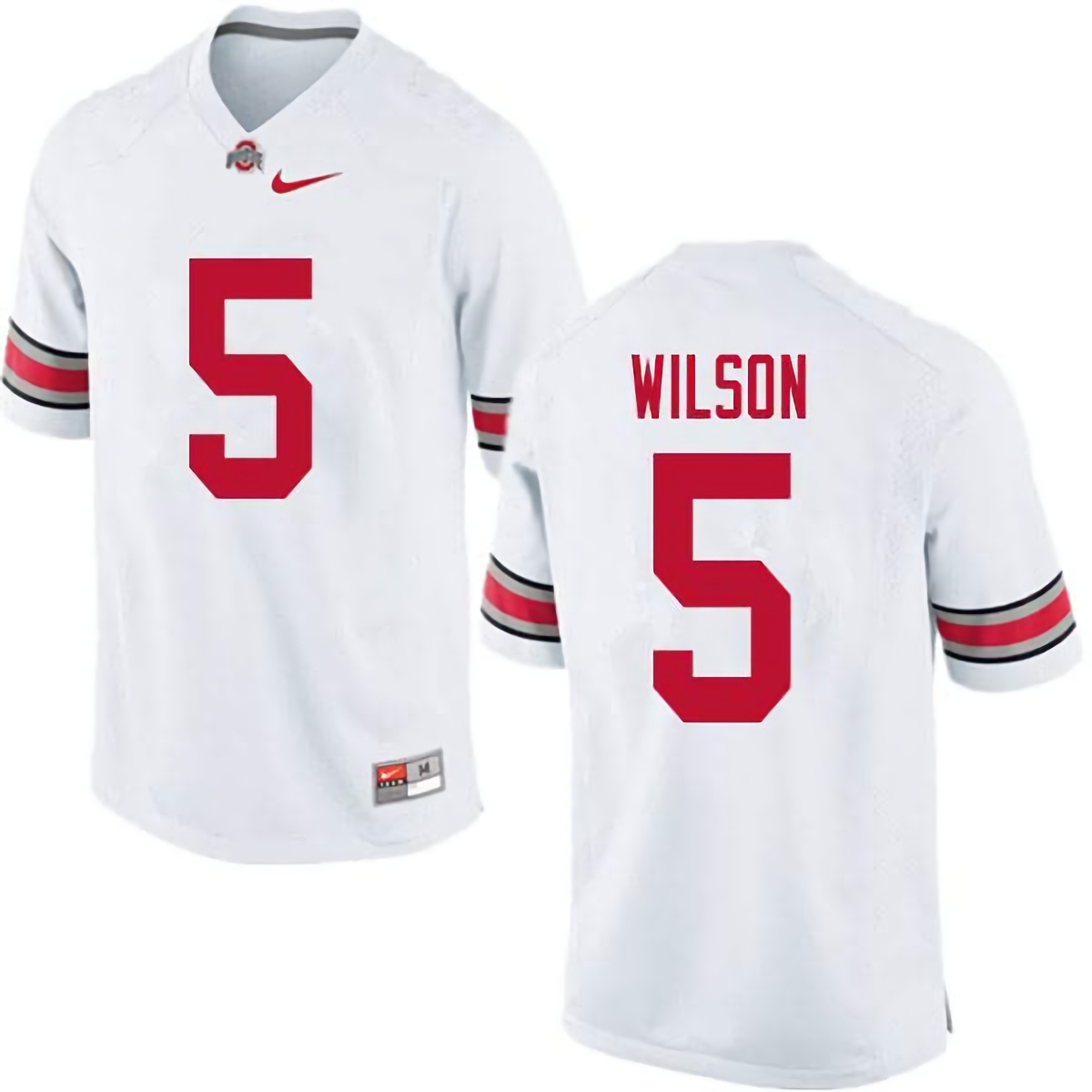 Garrett Wilson Ohio State Buckeyes Men's NCAA #5 Nike White College Stitched Football Jersey YEK5356ZE